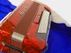 Aliante 3 voice piano accordion Red